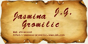 Jasmina Gromilić vizit kartica